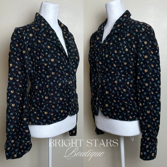 Extremely Rare Floral Corduroy Jacket ALT ASO Dawn Summer Buffy Paige Charmed - Picture 7 of 11